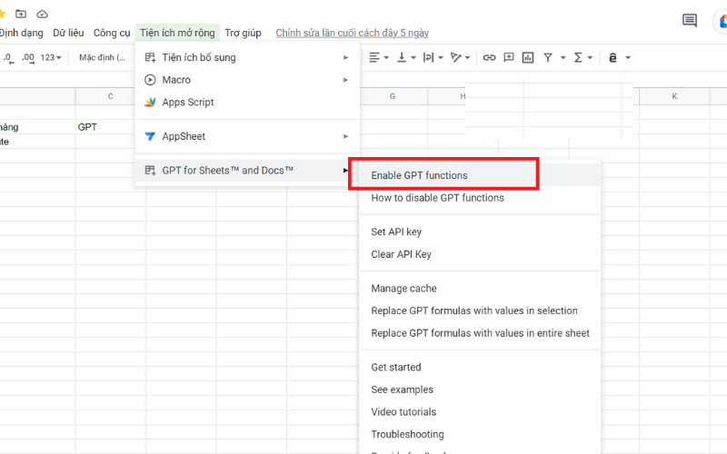 Huong dan tich hop ChatGPT vao Google Sheets