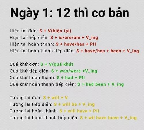 Lộ trình học ngữ pháp cho người mất gốc 