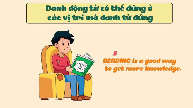 Vị trí của danh động từ trong câu 