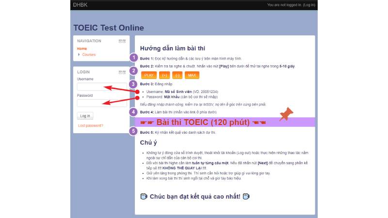 Hướng dẫn các bước đăng ký online bài thi TOEIC 