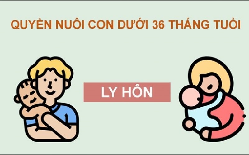 Quyền nuôi con dưới 36 tháng tuổi