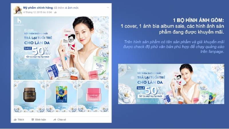 quảng cáo album facebook