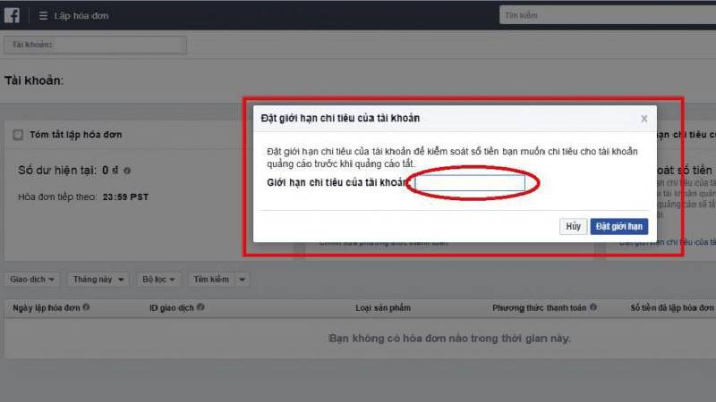 trường hợp không được hoàn tiền facebook ads