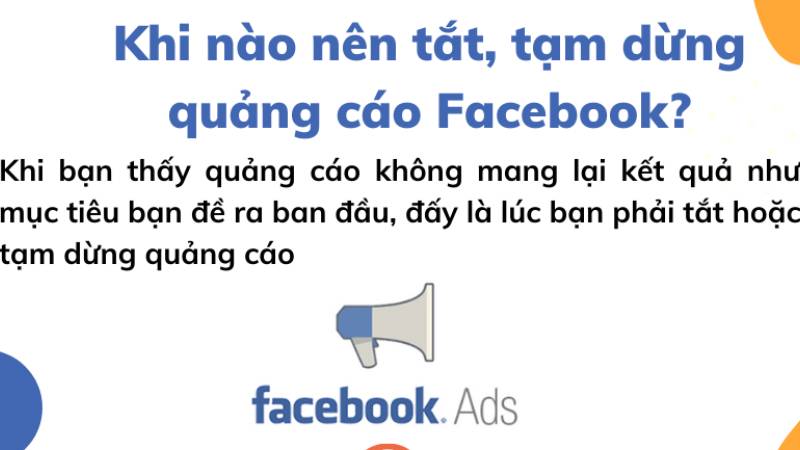 tạm dừng quảng cáo facebook có bị trừ tiền không