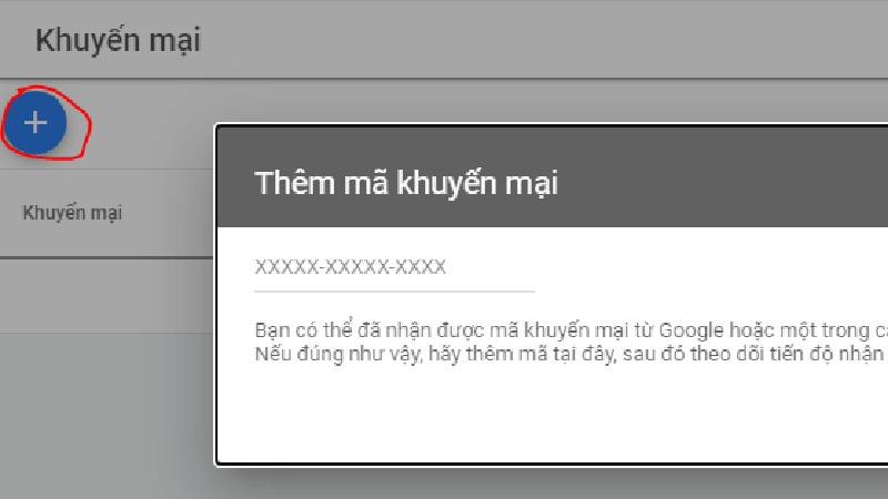 cách lấy mã khuyến mãi google adwords