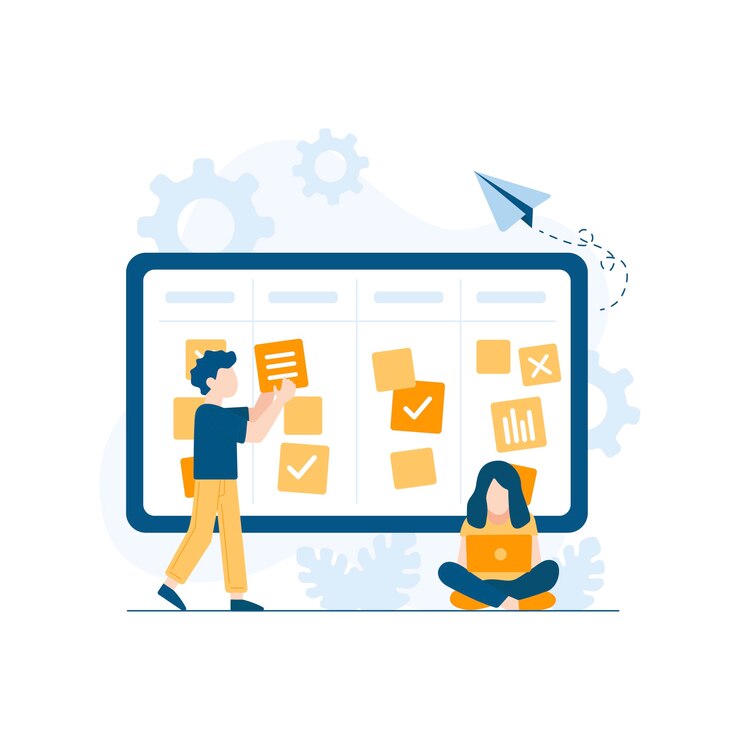 hand drawn flat design kanban illustration 23 2149331620