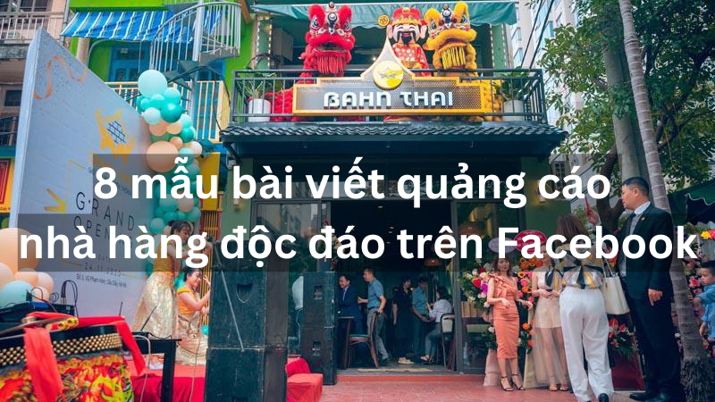 bài viết quảng cáo nhà hàng trên facebook