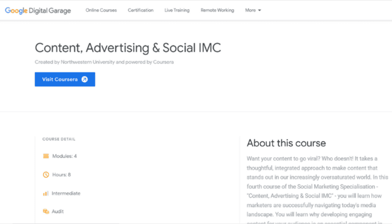 Content, Advertising & Social IMC