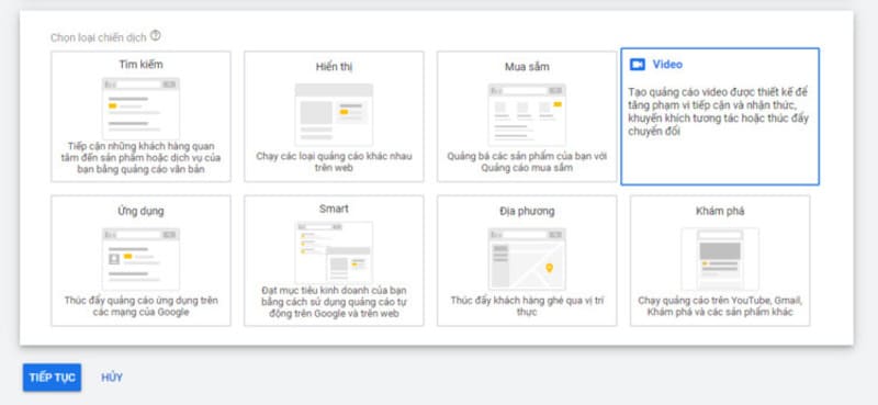 Tạo chiến dịch quảng cáo Youtube