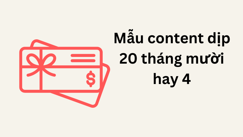 mẫu content dịp 20 tháng 10 thu hút