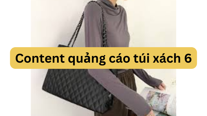 content quảng cáo túi xách đăng facebook