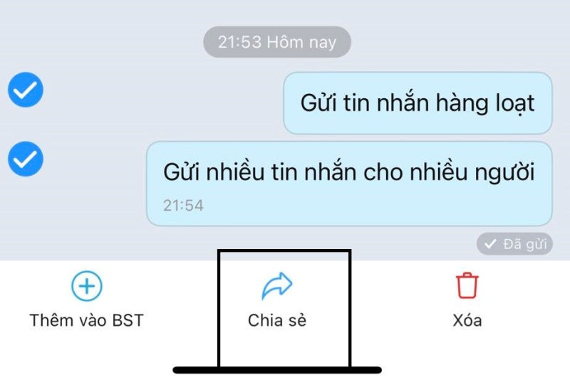 Cách gửi tin nhắn hàng loạt trên Zalo