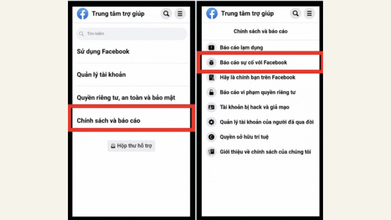 gỡ lỗi 956 trên facebook